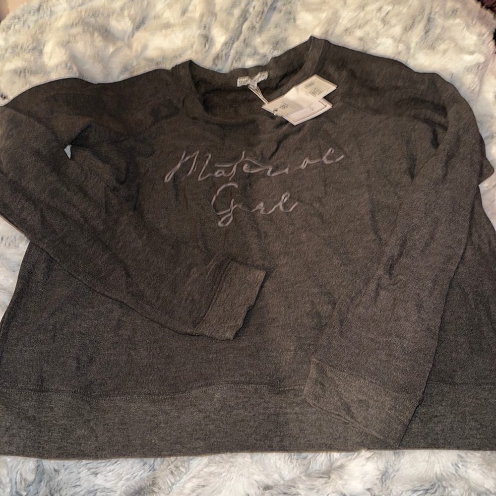 NWT Mary Square material Girl sweatshirt gray m